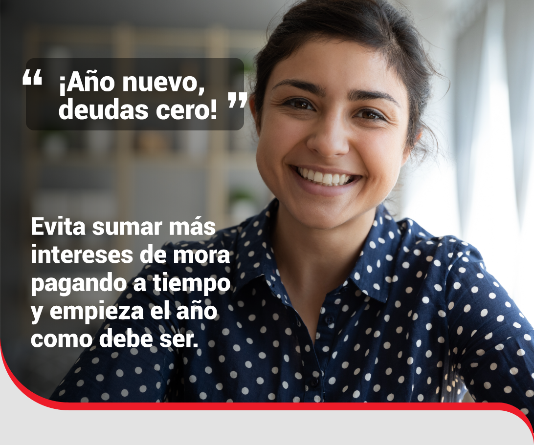 Banner año nuevo, deudas cero