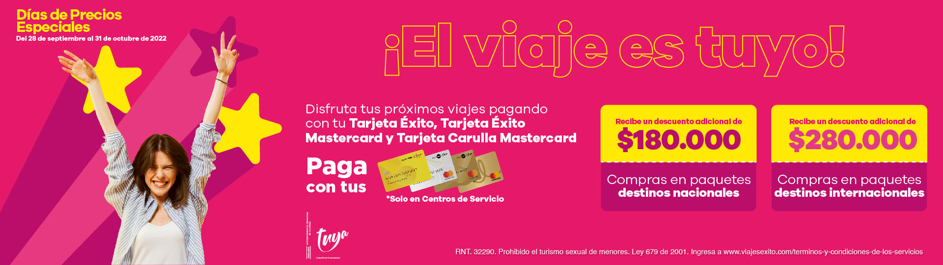 Imagen descuento en viajes