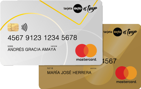 Tarjeta de Crédito Exito Mastercard PRO y Gold Tuya
