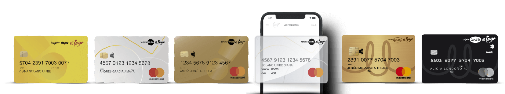 Imagen de las tarjetas que aplican en la promo