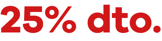 25% de descuento