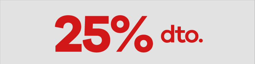 25% de descuento