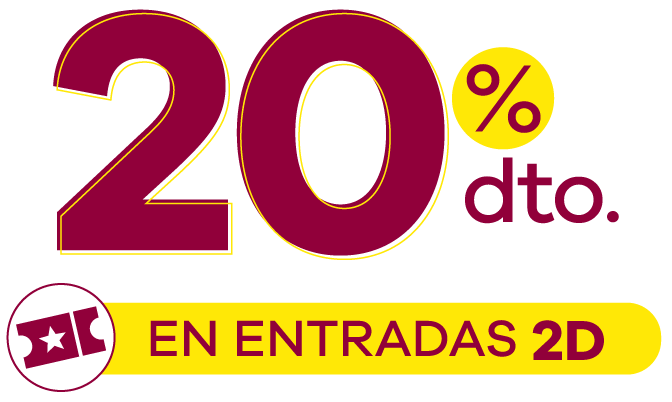 20% dto. en entradas 2D