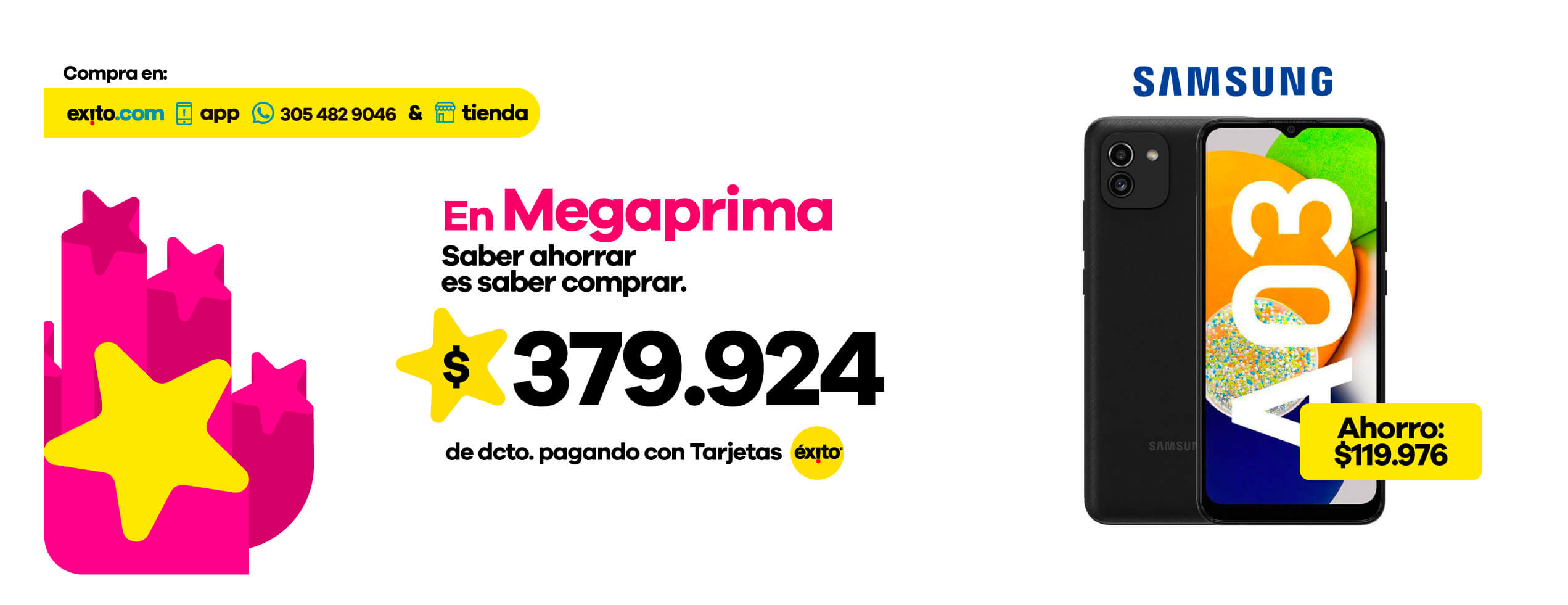 Imagen megaprima Celular Galaxy A03 32 GB marca Samsung