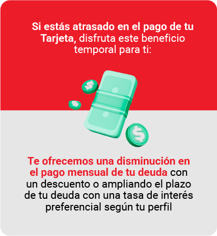 Dismunición en el pago mensual de la deuda