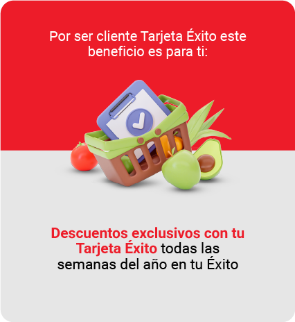 Descuentos exclusivos con tu Tarjeta Éxito