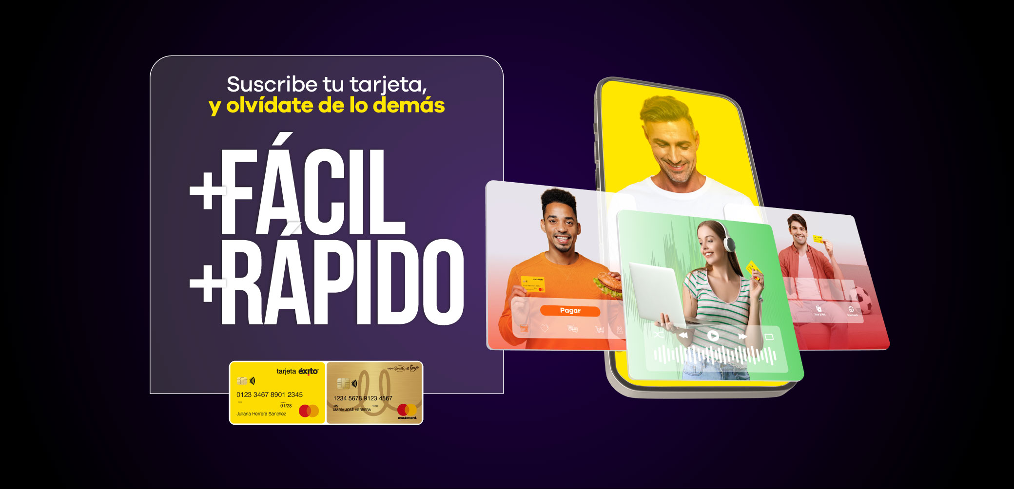 Suscribe tu tarjeta, y olvídate de lo demás. + fácil y + rápido