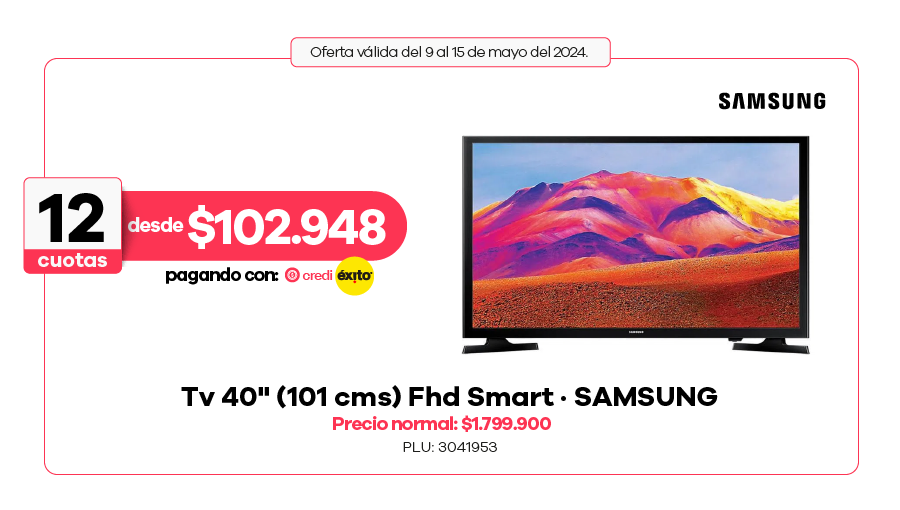 Oferta - TV 40 (101 cms) Fhd Smart - Samsung