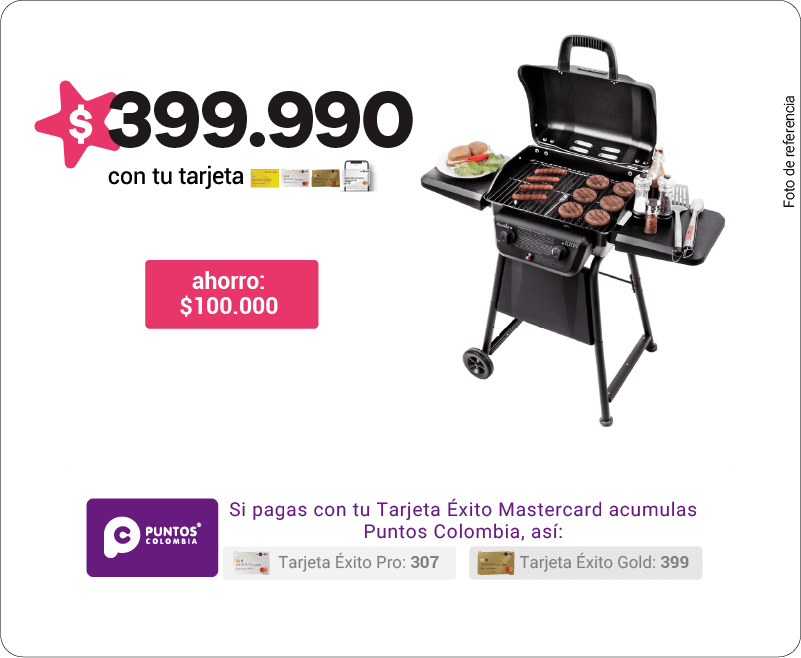 Promoción Asador a carbón