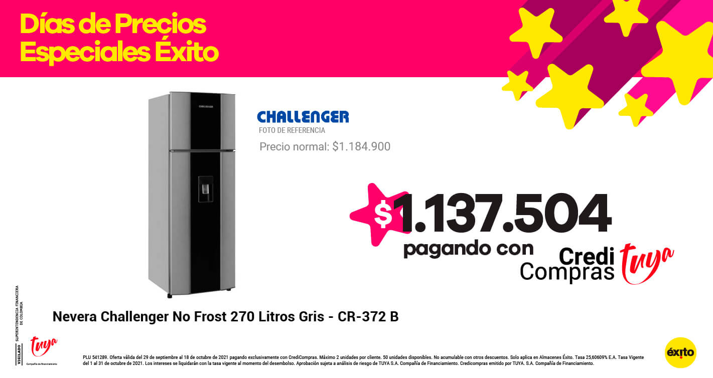Promoción Nevera Challenger