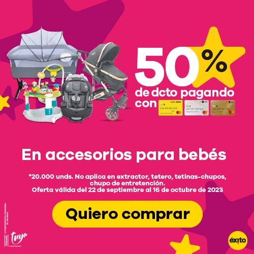 50% de descuento en accesorios para bebés*