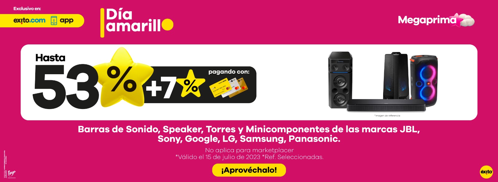 Oferta #1 - Hasta 60% en barras de sonido, parlantes, speakers, etc