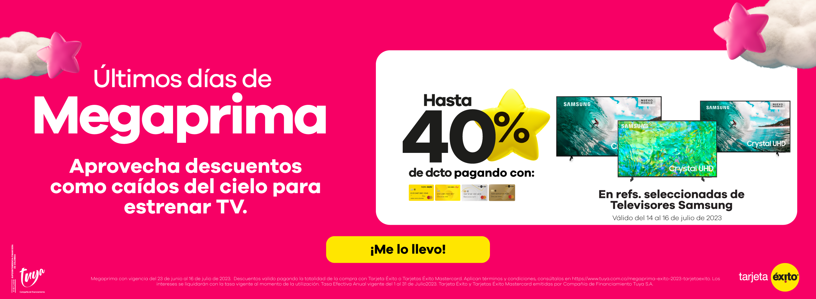 Oferta flash - Hasta 40% de dcto. en referencias seleccionadas de Televisores Samsung