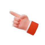 Icono de una mano apuntando a pagar