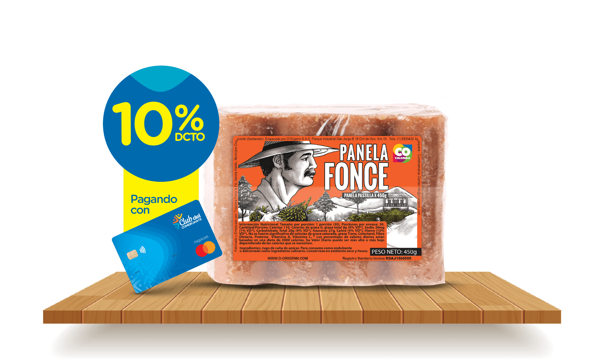 Imagen promoción panela en pastilla