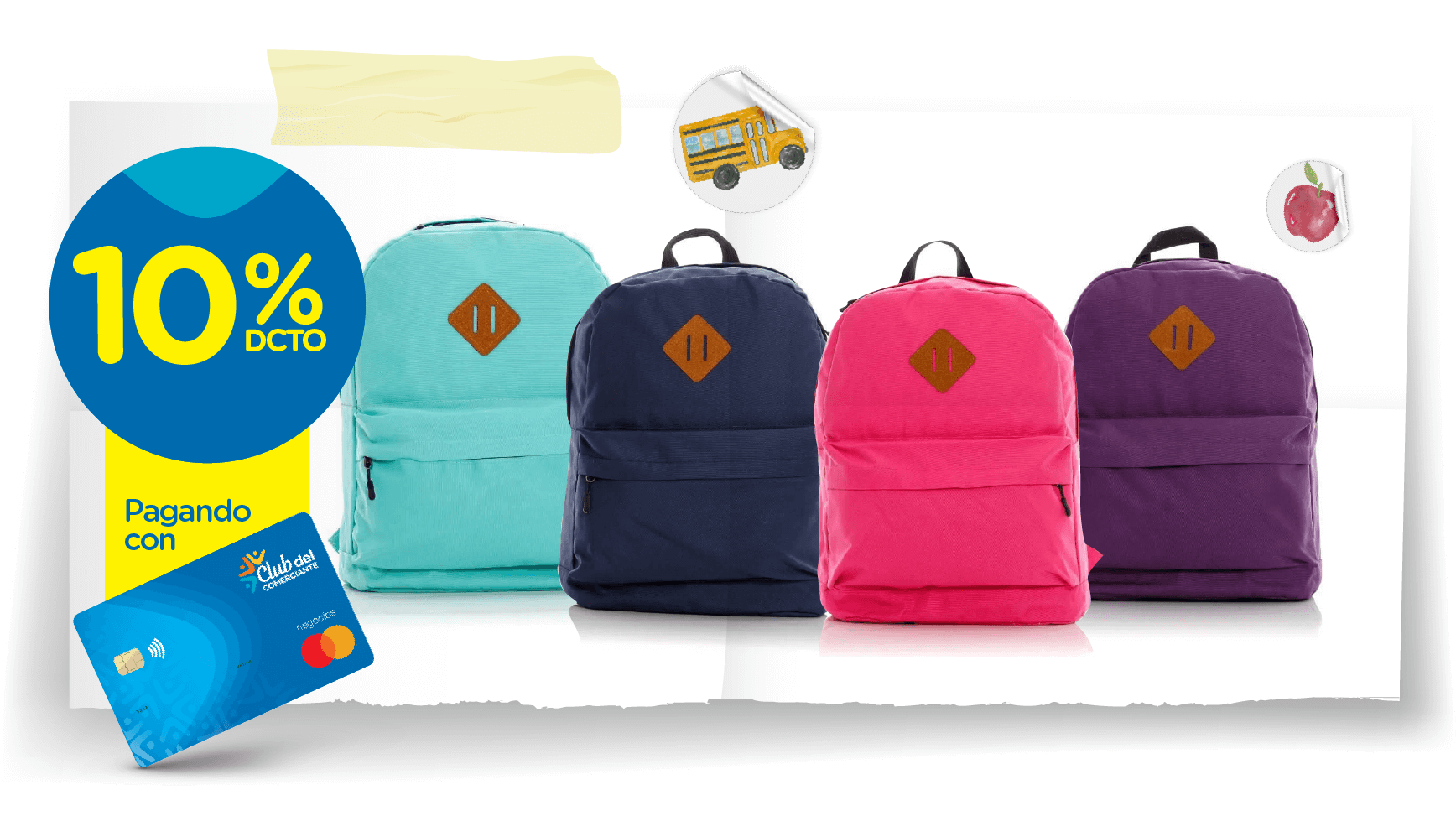 Imagen promoción morral escolar FE