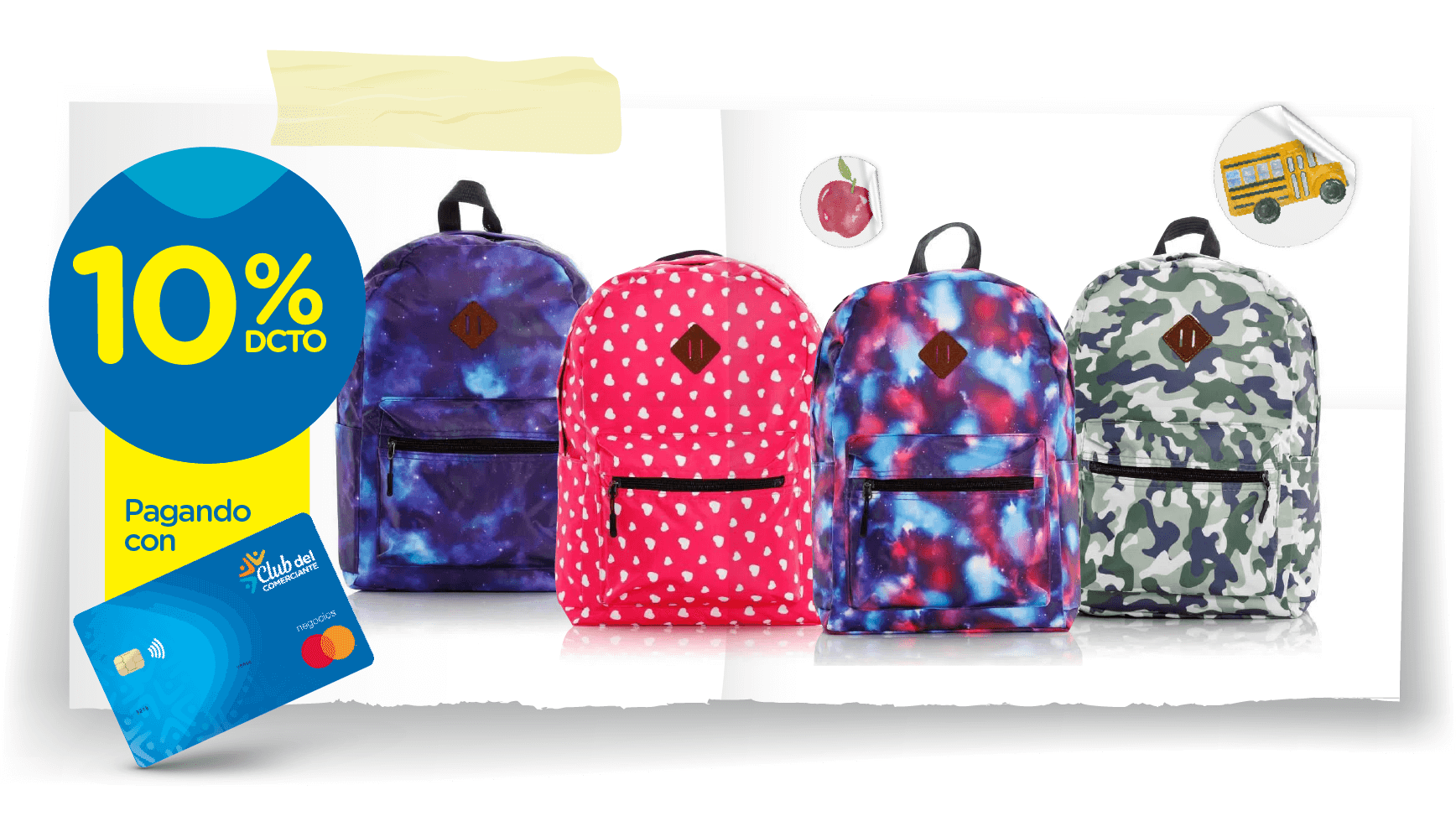 Imagen promoción morral escolar estado galactico