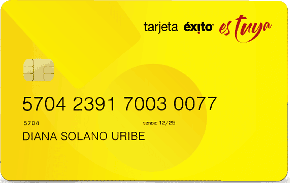 Imagen Tarjeta Éxito Privada